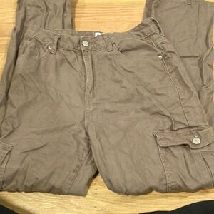 Women's Brown Cargo Pants